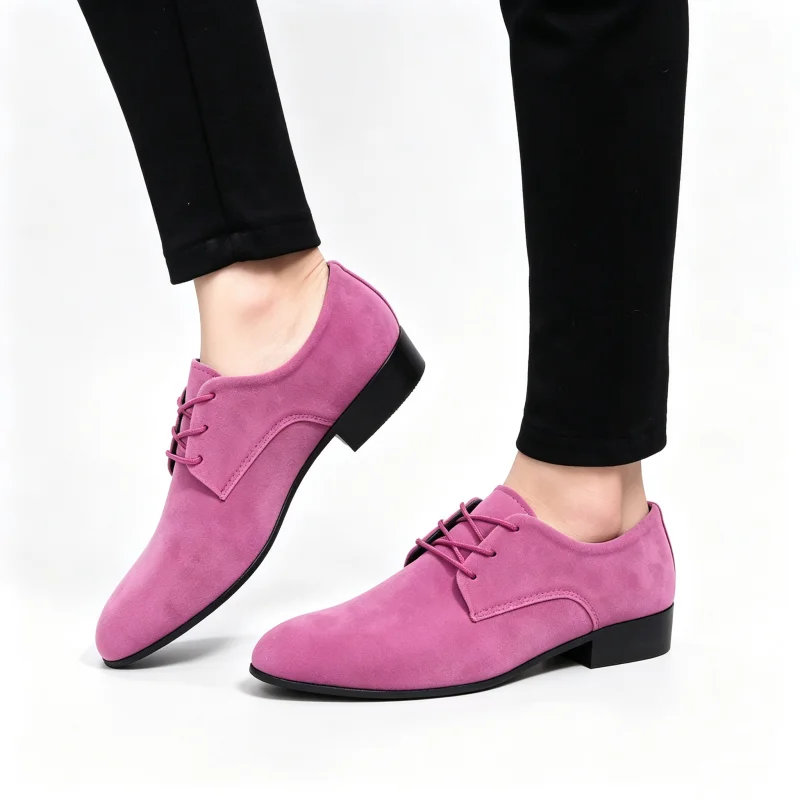 Large Size 40-50 Classic Men Casual Leather Shoes Multi Colored British Style Lace Up Business Office Shoes American Social Shoe