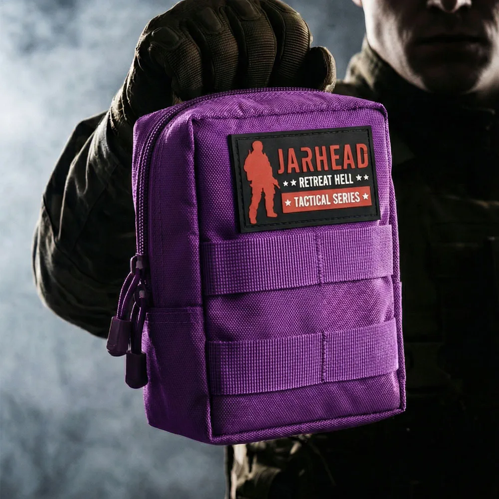 Pochette tactique MOLLE EDC, trousse de premiers secours, sac de taille extérieur, organisateur d'équipement en nylon résistant à l'eau pour la randonnée et le camping
