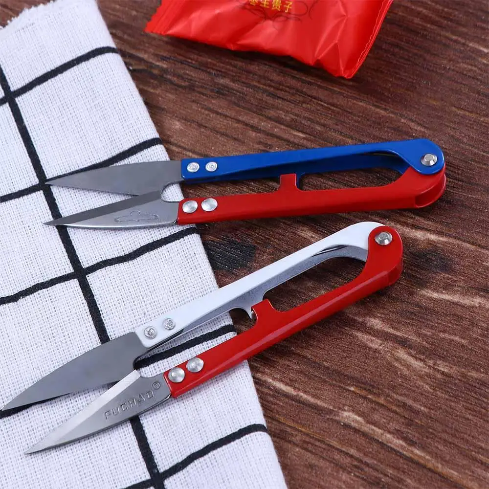 

Portable Fishing Tools Cutting Wire Sewing Tool Line Cutter Fishing Line Cutter Gear Scissors U-shaped Scissor Fishing Scissor