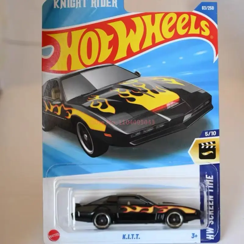 2025 هوت ويلز نايت رايدر K.I.T.T. أسود # 83 ثقافة البوب K.I.T.T Hxd63 ريترو الترفيه K.I.T.T 1/64 دييكاست سيارة لعبة هدية #6