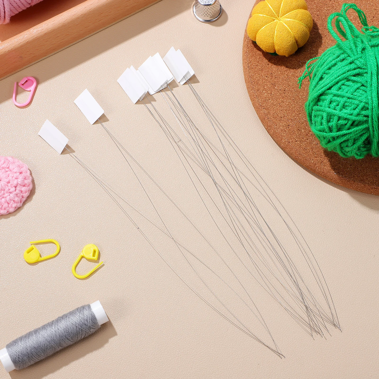 

10Pcs Needle Threaders Beading Needles Simple Threader for Needles DIY Sewing Threading Tool for Embroidery Cross Stitch Crafts