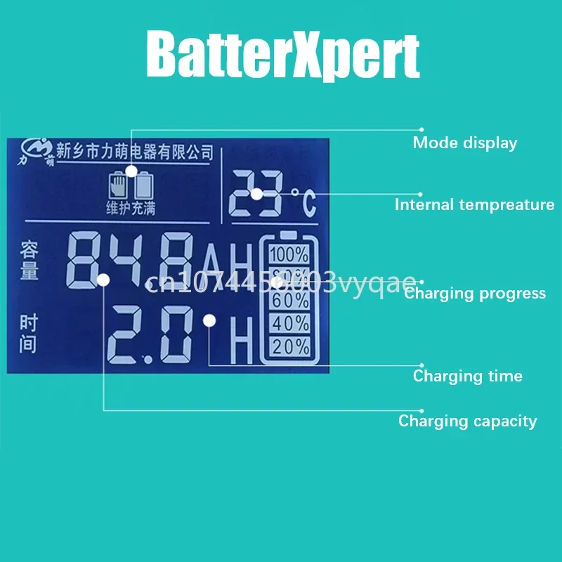 Caricabatterie intelligente 36V 48V 60V 72V 5A con LCD per 43.8v 42V 58.4V 73V 84V 87.6V 71.V 3.8A 67.2V li ion lipo piombo acido