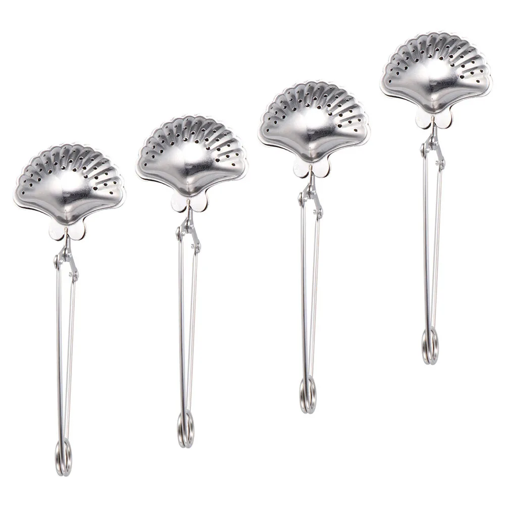 

4pcs Strainer Stainless Steel Fine Mesh Professional Tea Leaf Filter For Home Office Use Tea Infuser Kitchen Bar Tool