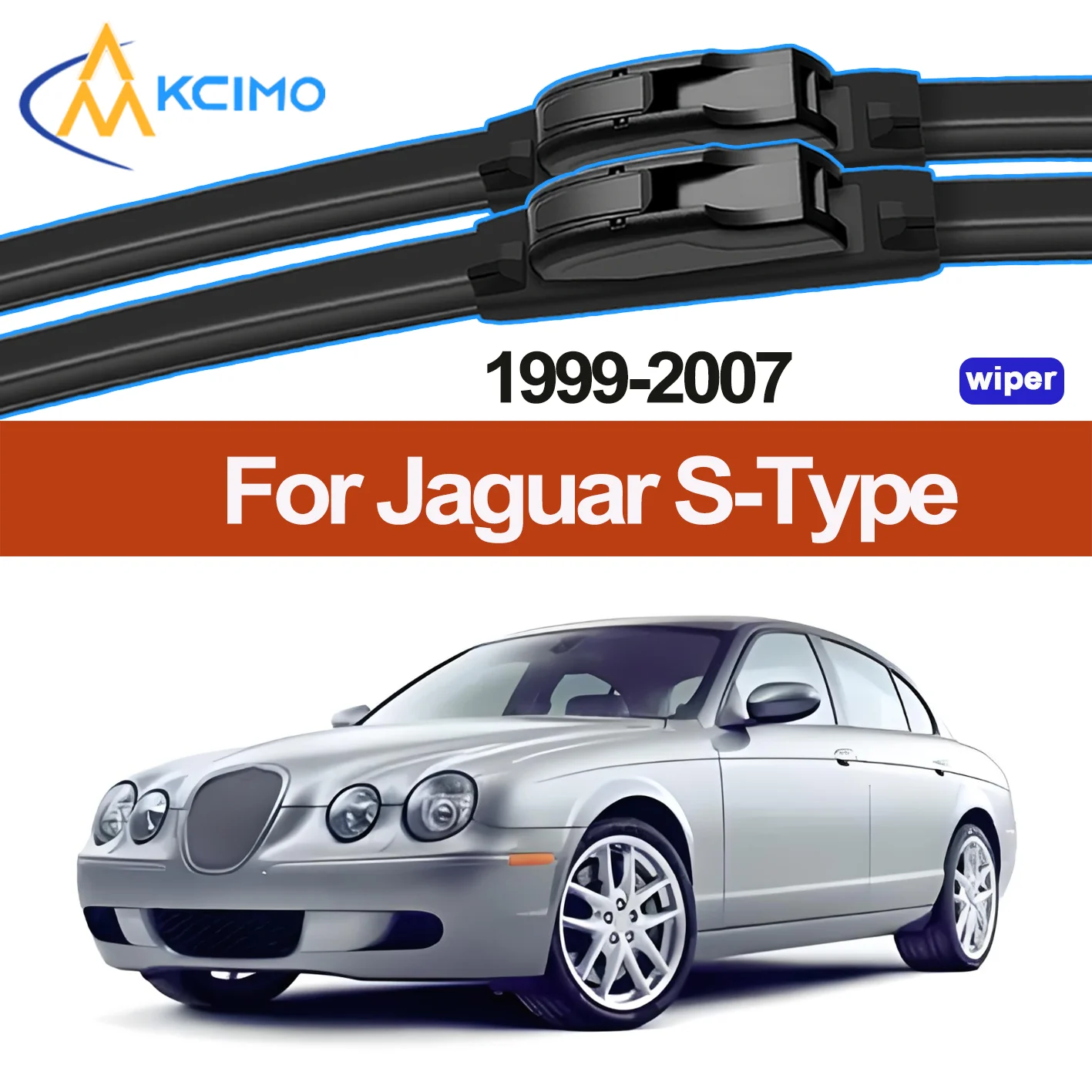 KCIMO 2 STUKS Nieuwe Wisserbladen voor Jaguar S-Type X200/X202/X204/X206 1999-2007 Jaguar STR Voorruit Venster Borstel Accessoires