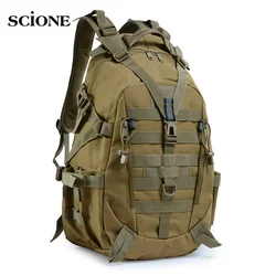 40L Camping Backpack Bag Men Travel Bags Tactical Molle Climbing Hiking Outdoor Men Shoulder Rucksack Pack XA714WA