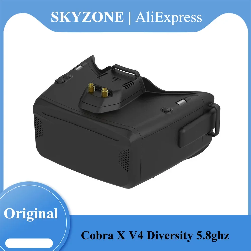 AeroPartsSKYZONE COBRA X V4 5.8GHZ 48CH STEADYVIEW RECEIVER FPV GOGGLES WITH DVR 1280X720 FOV50 For RC Airplane FPV Freestyle Dr