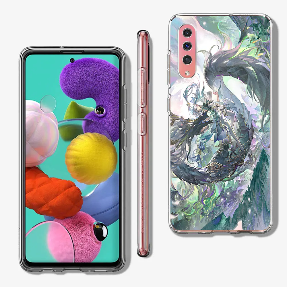 JINHSI Wuthering Waves Case for Samsung Galaxy A70 A70s A10s A03s A20e A50 A50s A04s A10 A20s A6 A7 Clear Soft TPU Phone Cover