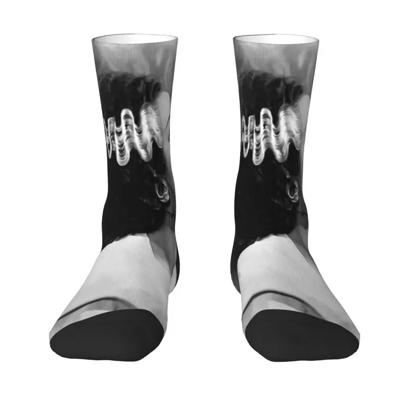 Cool Mens Bride Of Frankenstein Dress Socks Unisex Warm Breathbale 3D Print Science Fiction Horror Film Crew Socks