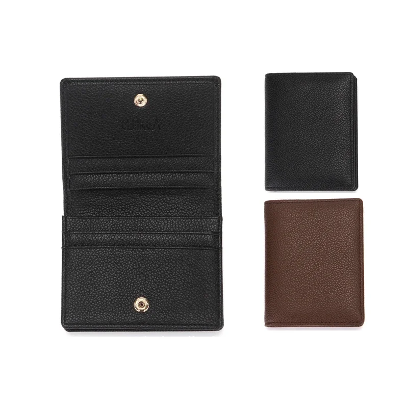 Men's Wallet Brown Black Fashion Credit Card Holder Wallet  Zipper Pocket Men Bag Multi-card Hasp Id Business Card Purse Bags