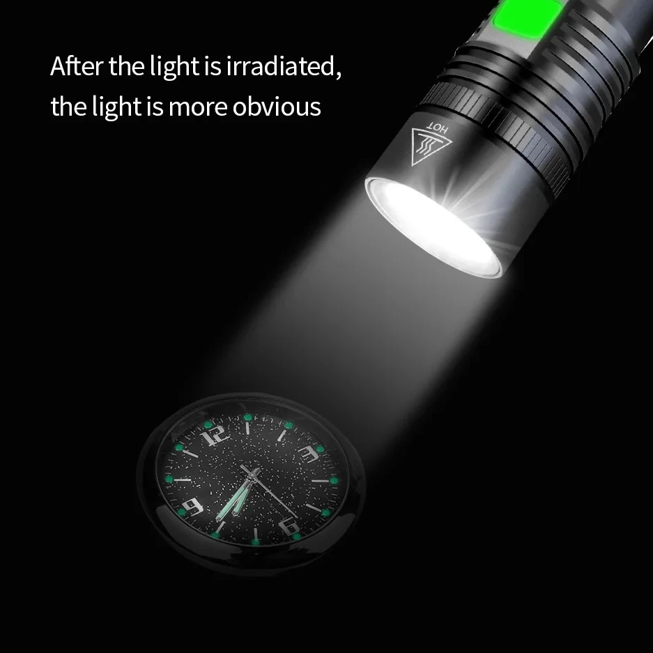 Luminous Car Clock Air Outlet Mini Quartz Clock With Clip Auto Ornament Internal Stick-On Waterproof Watch Car Accessories Gift