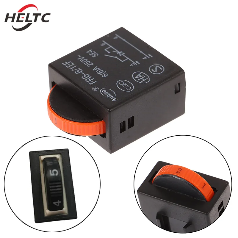 6 Speed Regulation Controller Switch For Electric Grinder FR2-6/1FE 6A 250V Electric Angle Grinder Power Tool Accessories