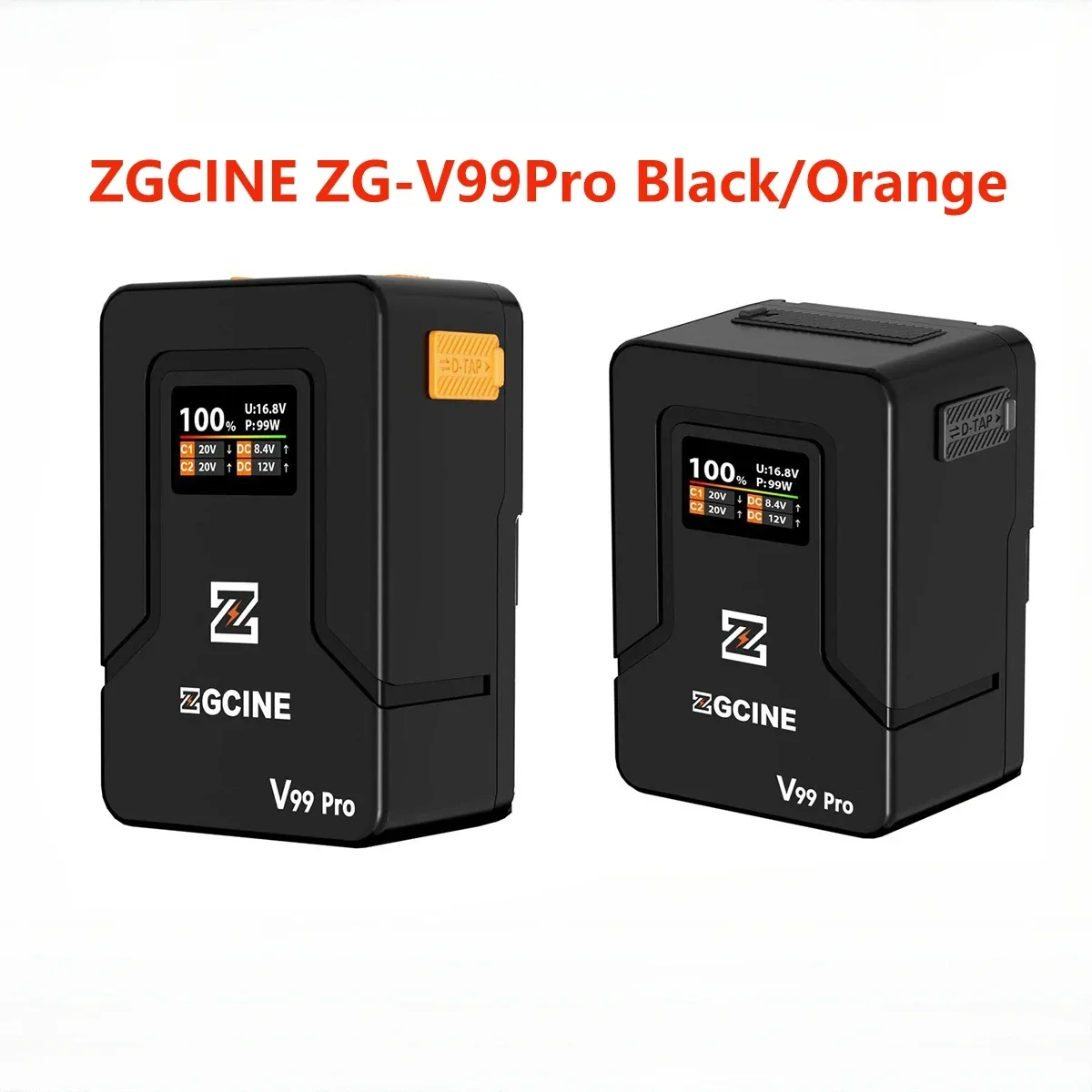 ZGCINE ZG-V99Pro V-Mount Battery Fast Charging V-Lock Lithium Pocket Power Bank for DSLR Cameras Video Lights Smartphones Laptop