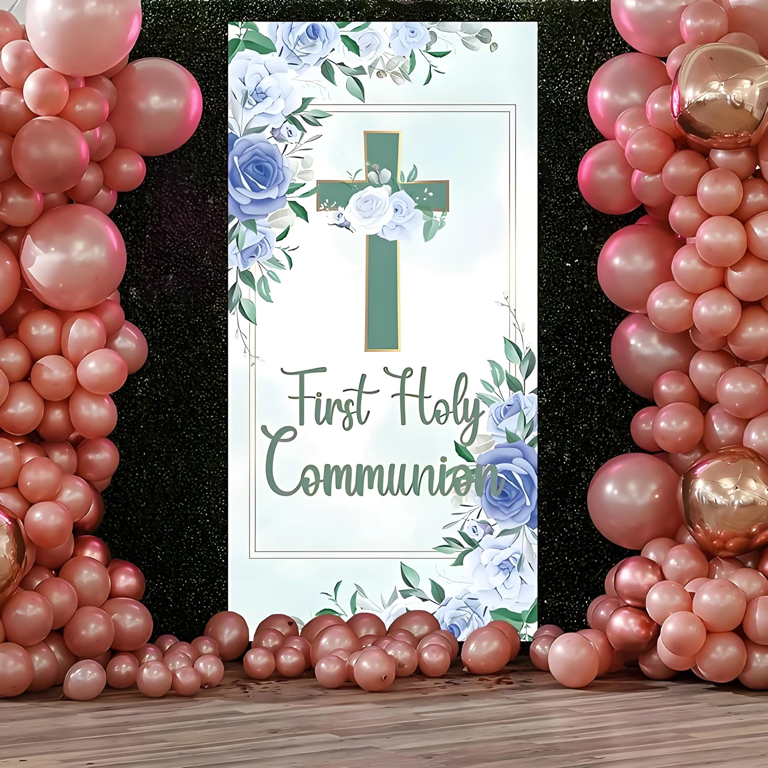 New Eucharist door hanging Blissful courtyard logo Eucharist Baptism Cross courtyard door outdoor decoration