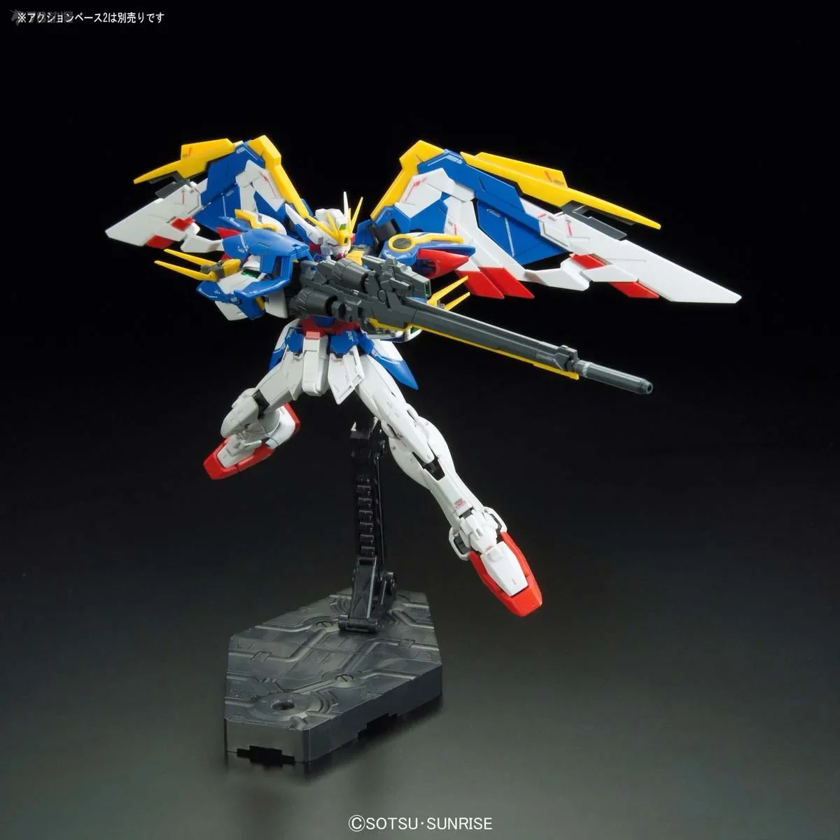 Bandai Genuine Gundam Model Kit RG 1/144 WING GUNDAM EW Anime Action Figure Assembly Model Gifts Toys