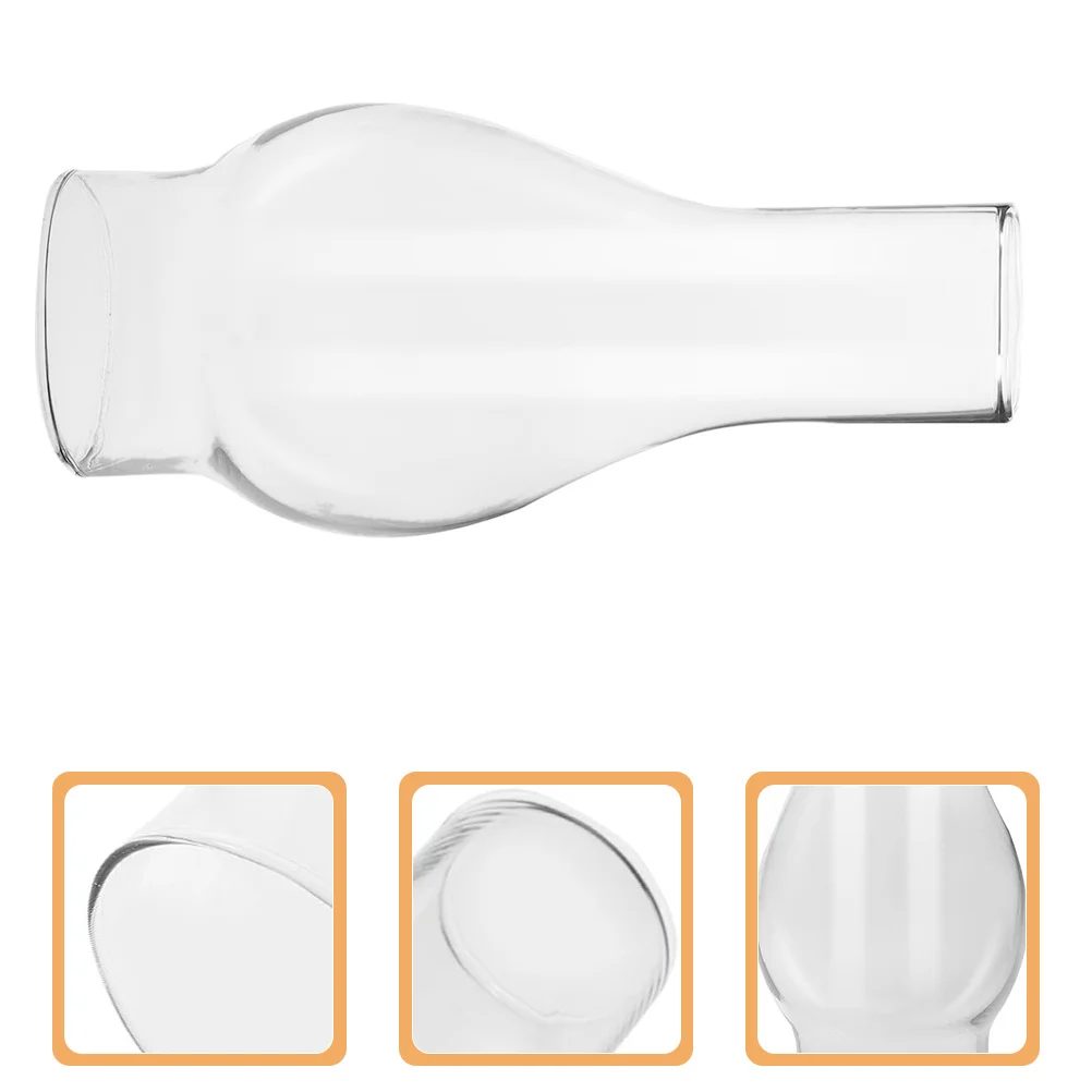 

Clear Glass Oil Lamp Chimney Replacement Lamp Shade Vintage Style Windproof for Indoor Use Small Compact Lightweight