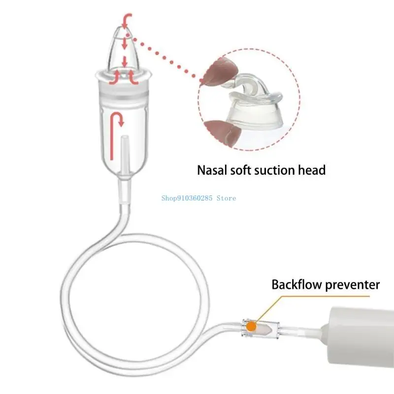 K9ff赤ちゃん鼻吸引器幼児ハンドプーラーノーズ吸盤ソフトシリコンノーズクリーナーノッツァッカーネガティブ圧力原理