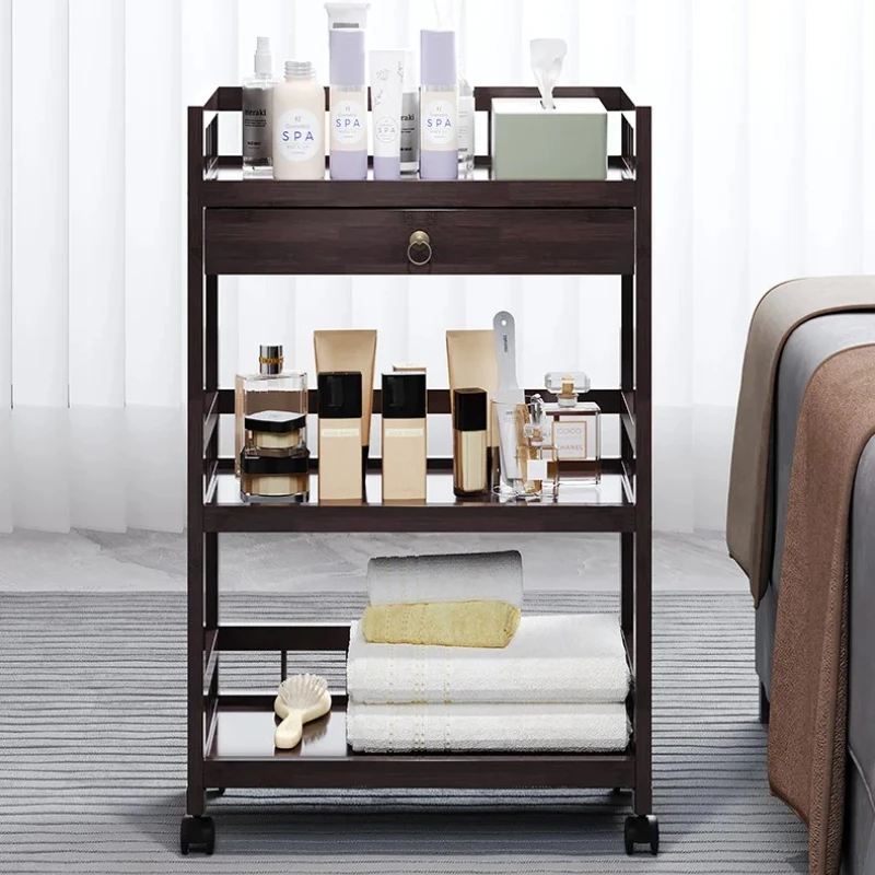 

Medical Hairdressing Mobile Shelf Ear Picking Push Trolley Beauty Salon Special Tattoo Beauty Instrument Trolley Tools