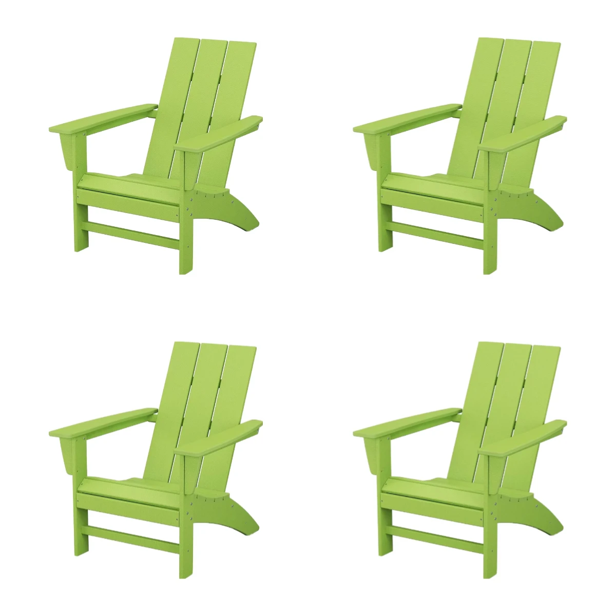 

Hot-selling Modern Style for Stackable Adirondack Chair in Green Durable HDPE for Living Room Application