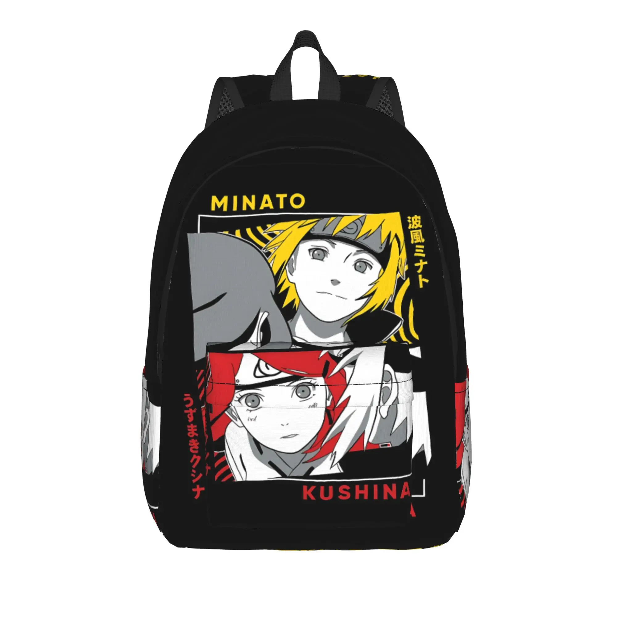 Mochila de moda Naruto anime comic, mochila portátil para trabalho de escritório, mochila resistente para ombro