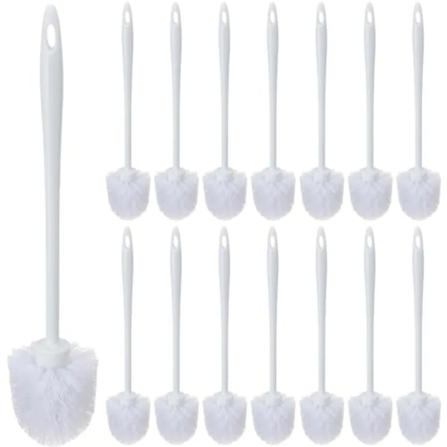 

15 Pcs 14.2 Inch Toilet Brush Commercial Heavy Duty Toilet Bowl Cleaning Scrub Long Scrubber for Bathroom Cleaning Supplies