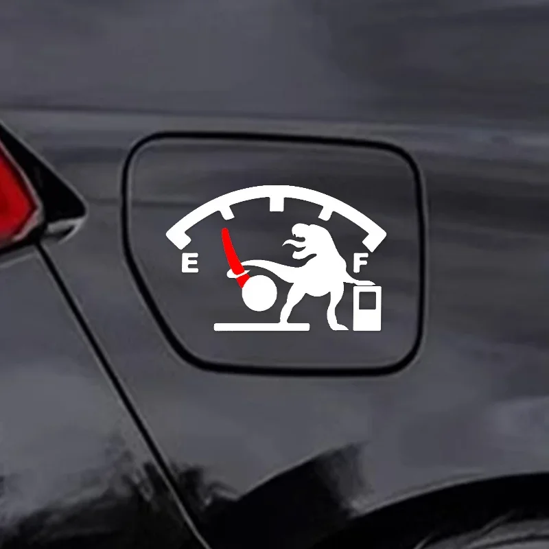 

1 шт., стильный логотип датчика уровня топлива в виде динозавра, наклейка на автомобиль, мотоцикл, наклейка для украшения вашего автомобиля, велосипеда, экстерьера с юмористическим стилем