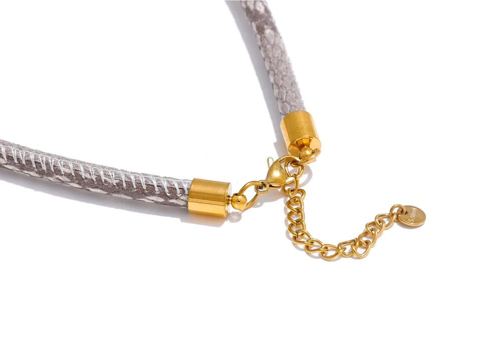 Yhpup Exklusives Design, handgefertigter Schmuck, Perlen im Ozean-Stil, Seestern, Muschel, Fischtropfen-Halskette, exquisiter Edelstahl-Schmuck – Detail 9