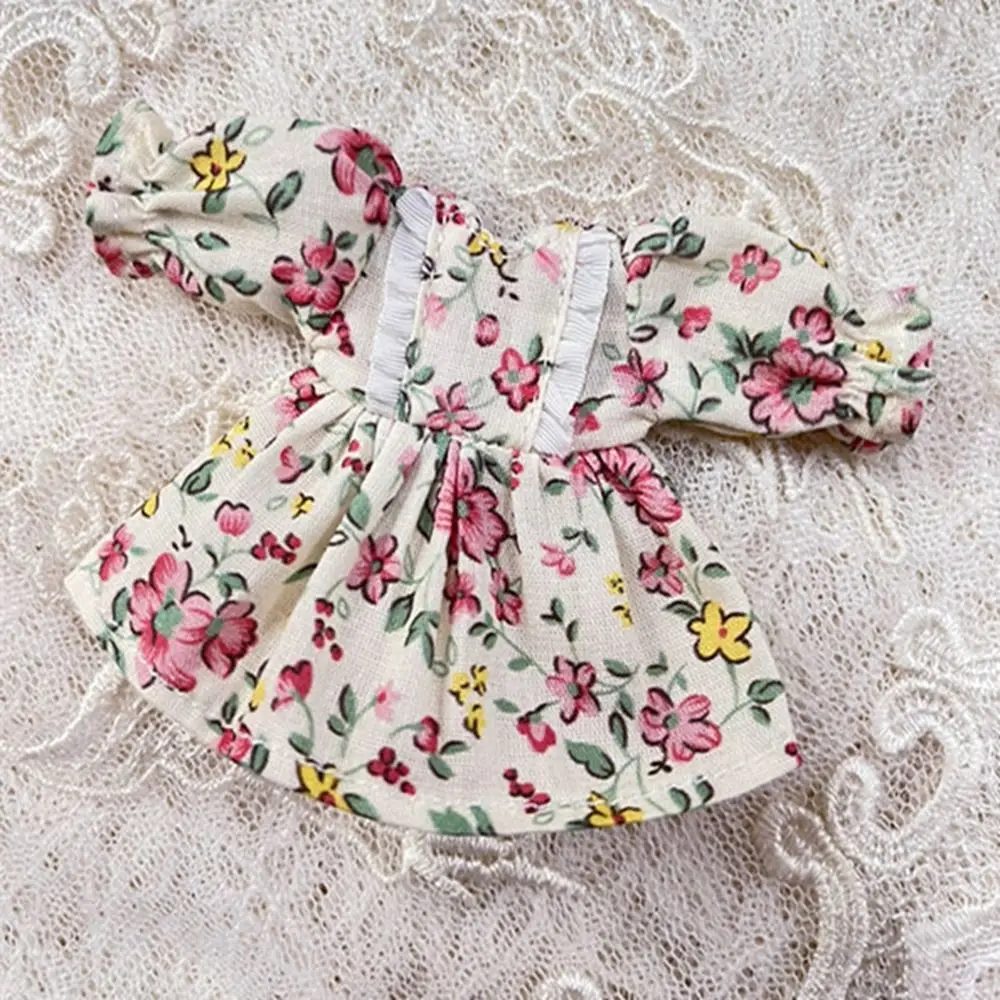 Robes imprimées faites à la main, accessoires à manches longues, vêtements de poupée, jupe multi-styles, Cardigan blanc à la mode