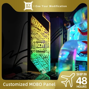 DIY Motherboard IO Decoration Cover RGB Lighting Panel Chassis MOD ARGB MOBO I/O Customize Motherboard Cover AURA SYNC PC Case