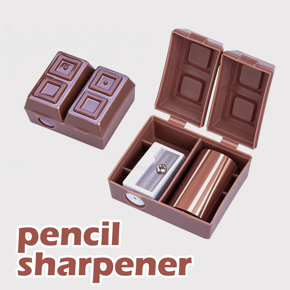 Picture 5: Kit 5pcs Creative aesthetic chocolate stationery set, Pen Sharpener Notepad Eraser School Material