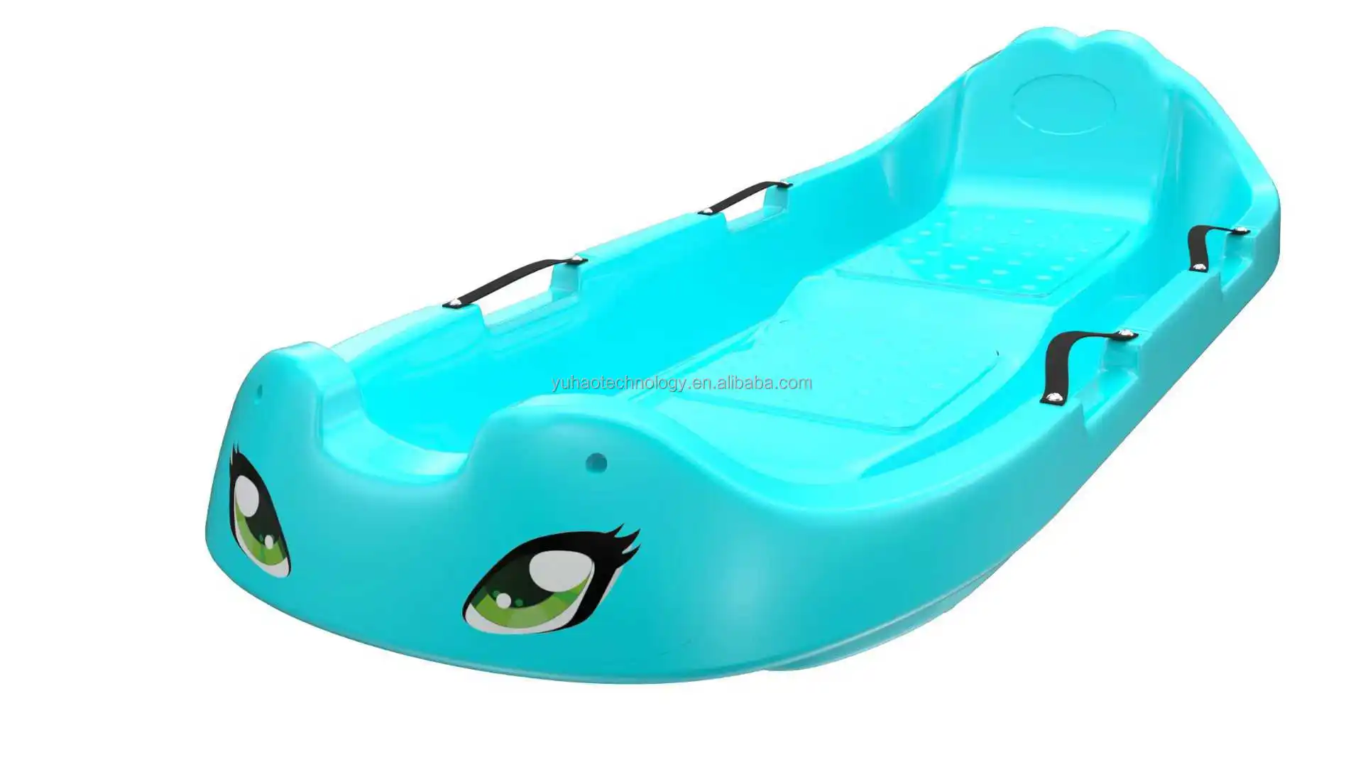 Snowboard, Winter Sports Sled, Toboggan with Pull Rope, Handles, Downhill Sprinter Sleds for Kids, Snow Skiing Equipment view 6