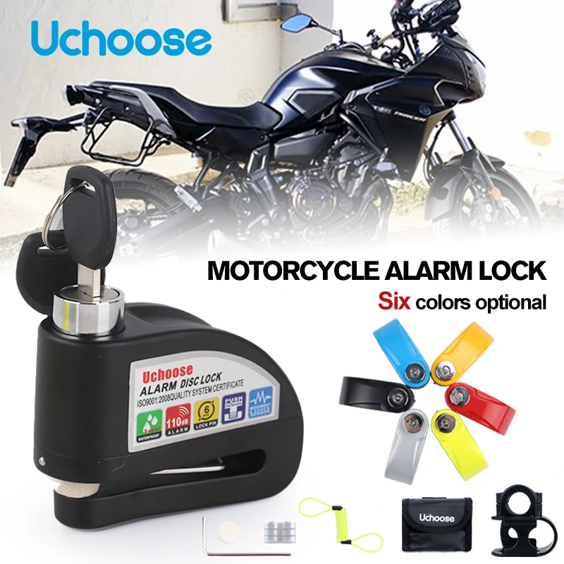 Universal Bicycle Alarm Disc Lock Anti Theft Security Disc Brake Locks For Scooter Motorcycle Bicycle Wheel Padlock Accesso