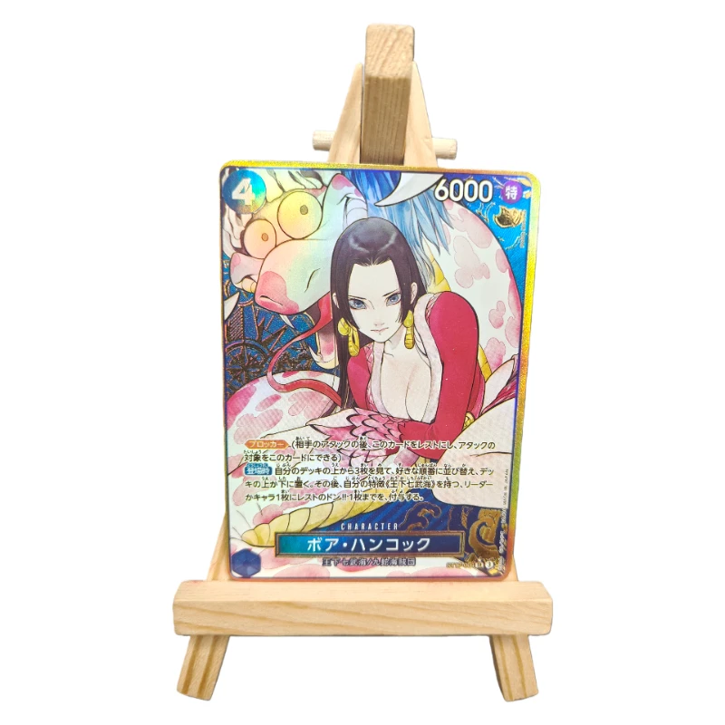 Diy jogo de cartas de uma peça boa hancock St17-004 nami St01-007