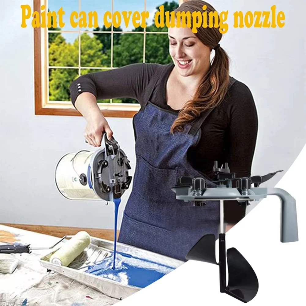 

Paint Slurry Mixer Stirrer Mess Free Handle Mixing Mate Paint Can Lid Paint Color Tool Coating Mixing Slurry Cover 1L 4L