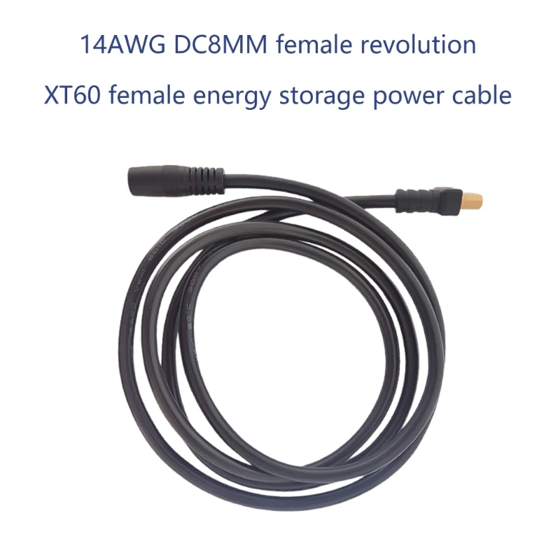 Panel solar XT60 a DC8mm Cable adaptador 14AWG XT60 a conectores DC8mm