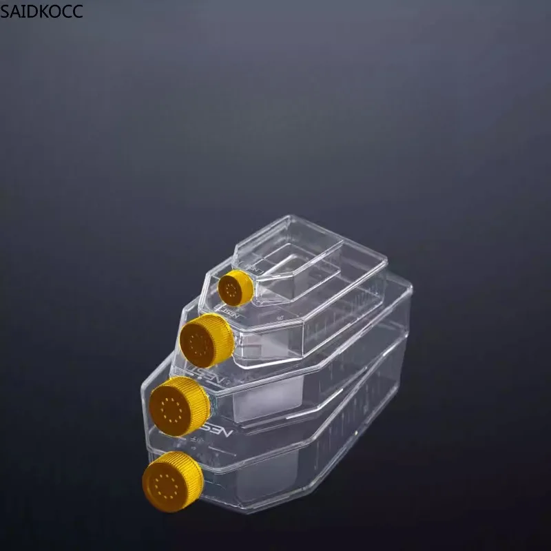 SAIDKOCC Non-TC Treated Sterile Cell Culture Flasks T25 T75 T175 T225 Vent Seal Cap Lab Supplies