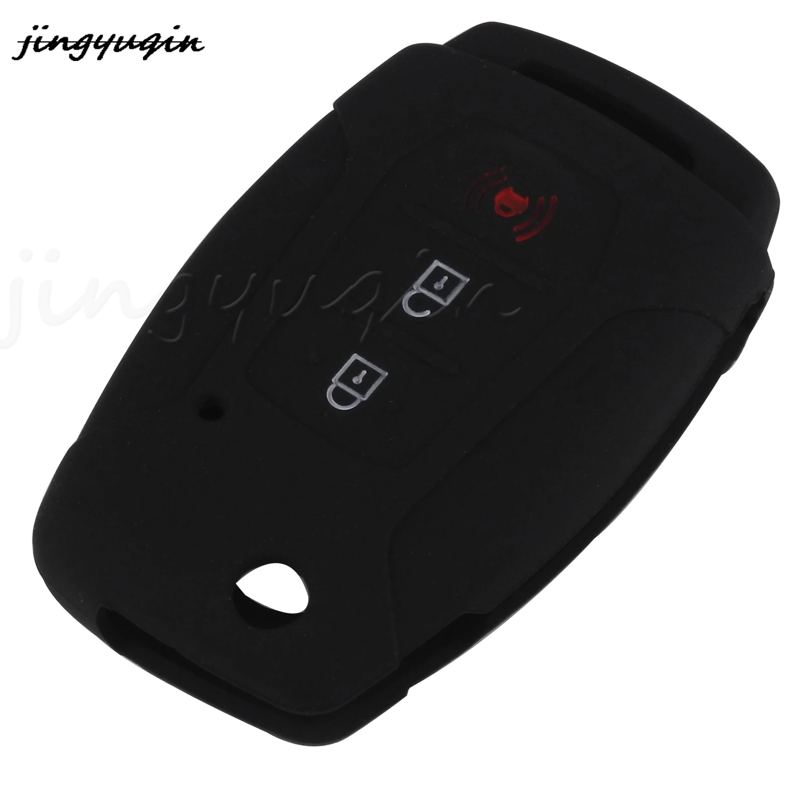 jingyuqin 3 Buttons Key Case Silicone Protect Shell For Ssangyong Rexton Korando Tivoli Car Styling