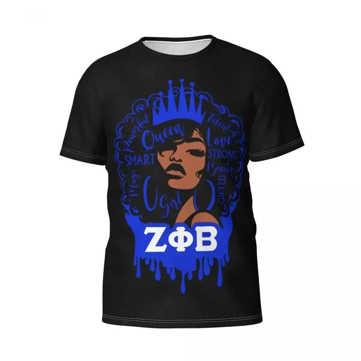 

Zeta Phi Beta ZPB Sorority Мужская спортивная хлопковая классическая футболка с короткими рукавами и круглым вырезом Футболка