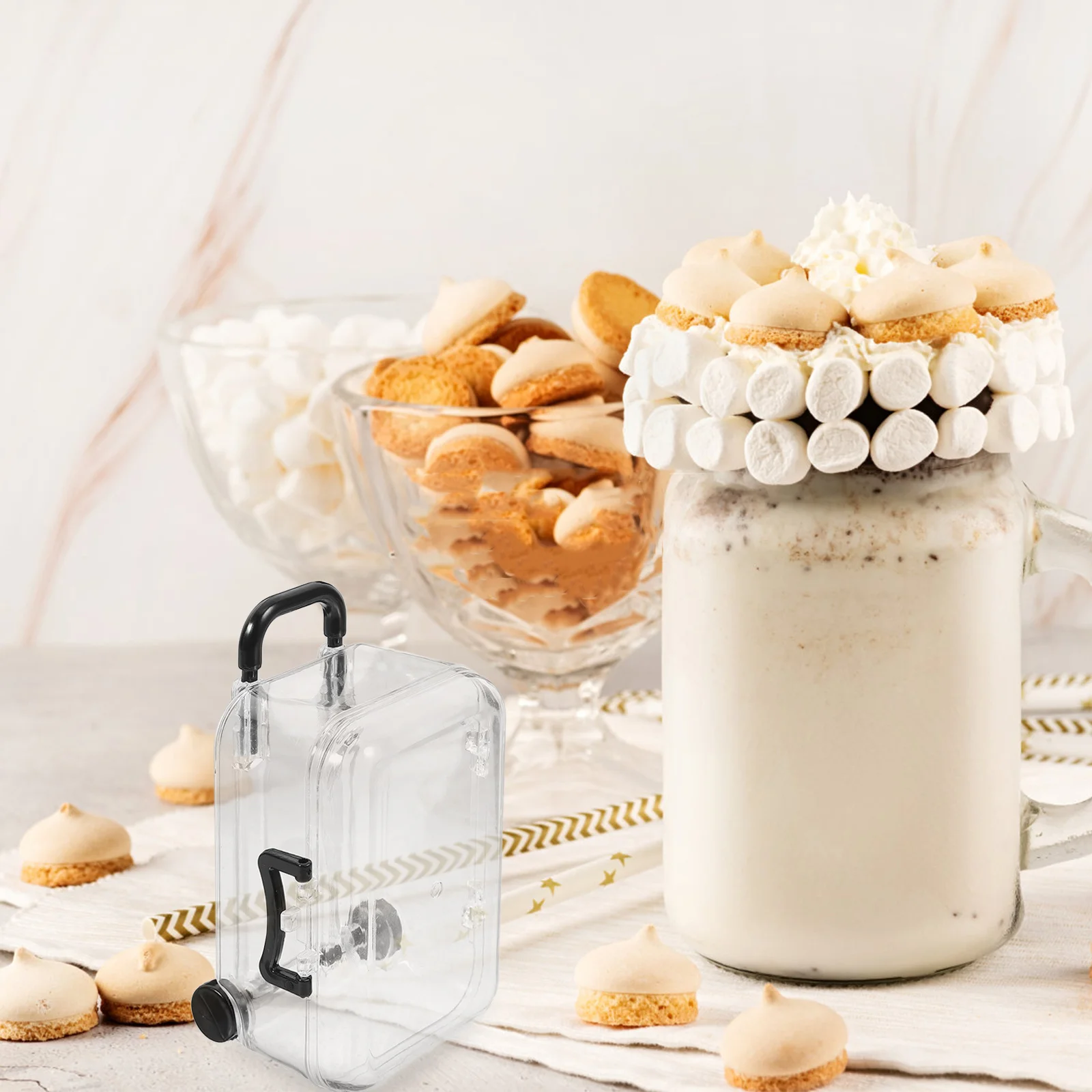 

12Pcs Luggage Candy Box Transparent Mini Suitcase Party Favor Boxes for Wedding Favors Unique Decorative Packaging Creative