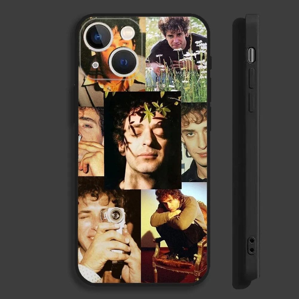 G-Gustavo Cerati Singer Phone Case For iPhone 16,15,14,13,12,11,Pro,Max,Plus,Mini,X,XS,XR,8,7,6,S,SE Soft Black Case