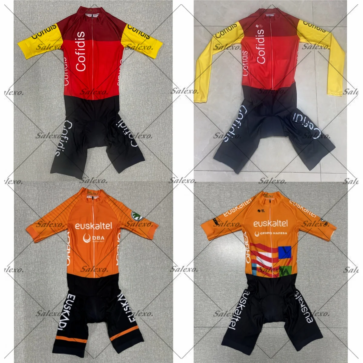 

2026 COFIDIS TEAM Mens Cycling Jersey Set EUSKALTEL DBA Team ORANGE Suit Bodysuit Skinsuit Jersey Clothing Maillot Ropa Ciclismo