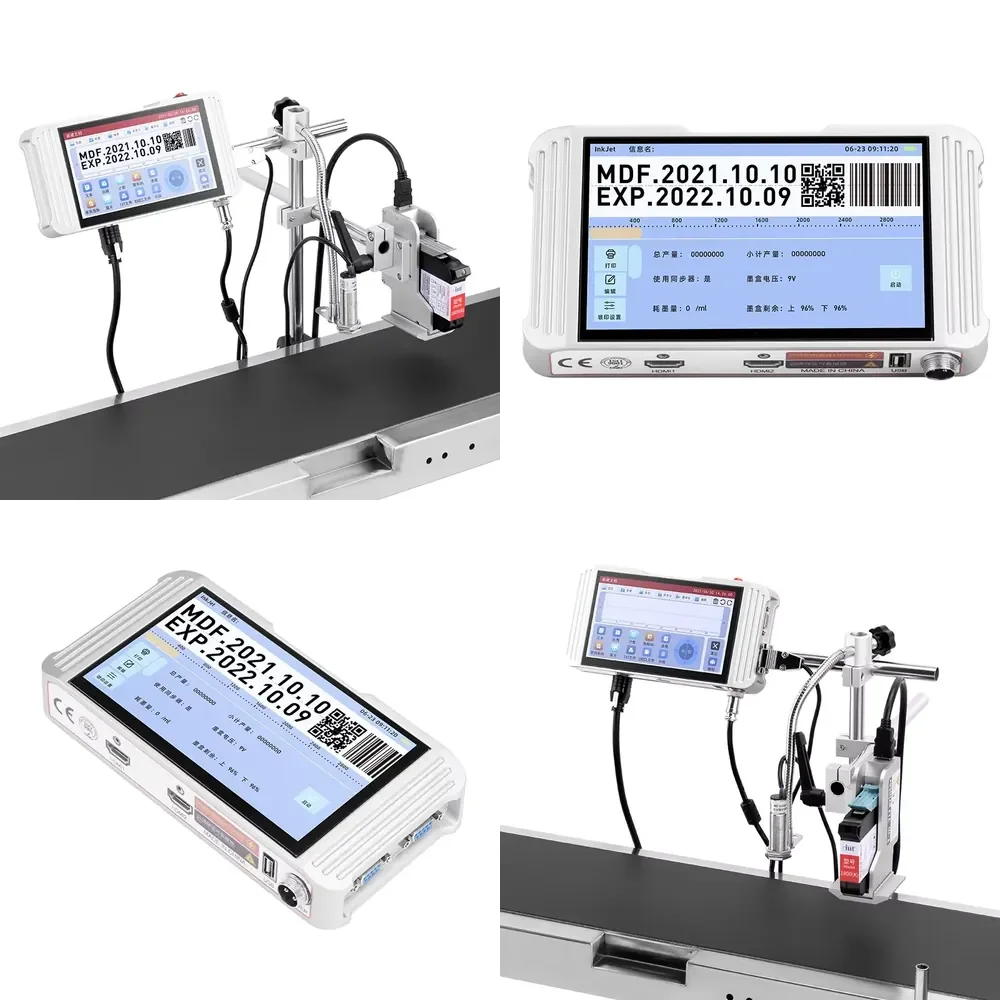 WSQ Factory Price Barcode Industrial Tij Inkjet Coder Printer Automatic QRcode Coding Machine