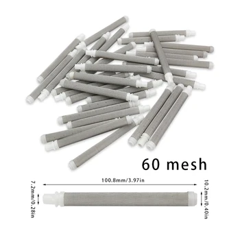 Narzędzia do naprawy (10 sztuk) bezpowietrzny filtr pistoletowy 60 Mesh bezpowietrzne urządzenie natryskowe akcesoria filtr pistoletowy do różnych modeli