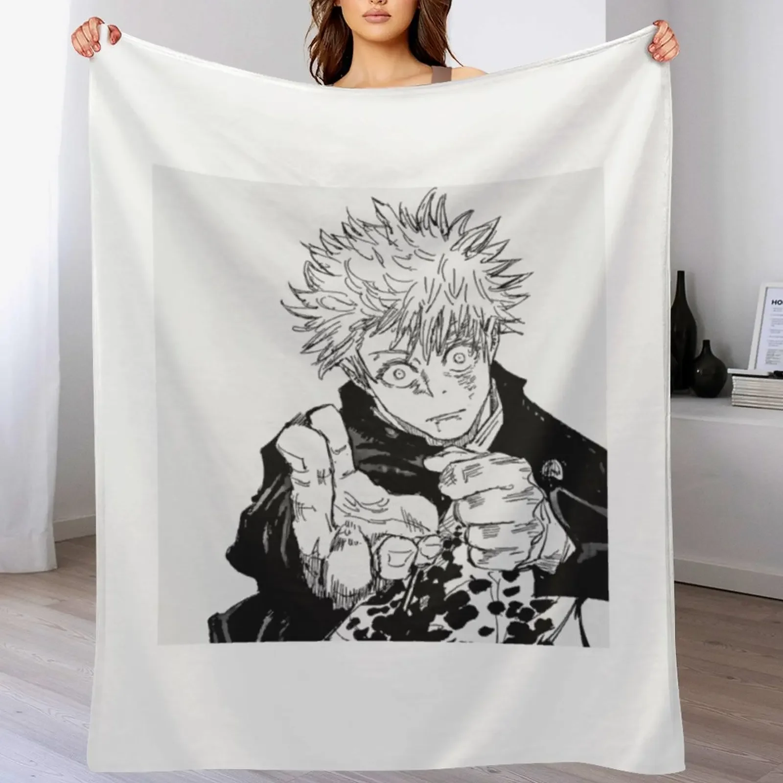 

Gojou Throw Blanket Warm Flannel Blanket for Couch Chair Bedroom