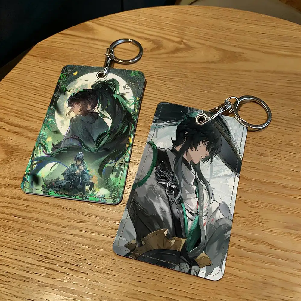 لعبة Wuthering Waves تشيو يوان حامل بطاقة المفاتيح حلقة رئيسية قفل الباب الوصول واقية للهدايا الأمنية