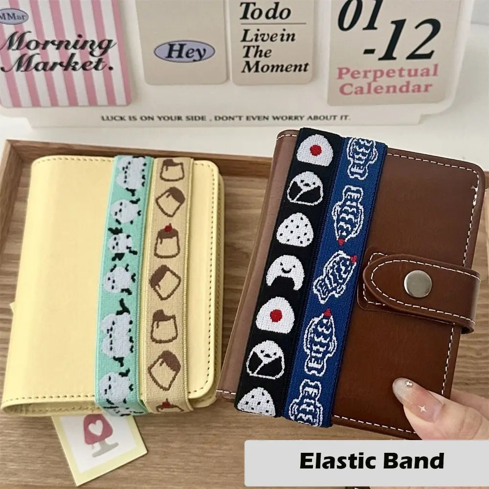 Cartoon Elastic Band Firmly Japanese Style Loose-leaf Notebook Cover Gift Scrapbook Journal Elastic Strap Card Collection Book