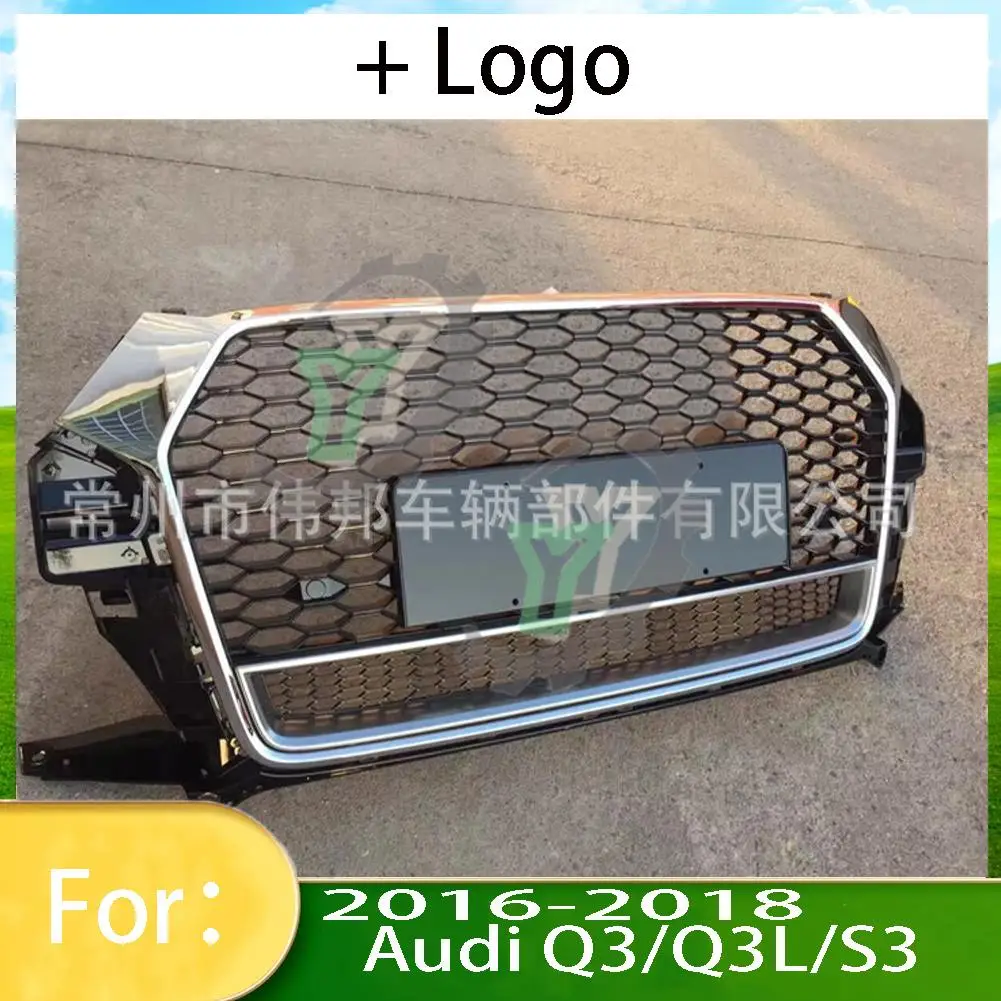 For Audi Q3/Q3L 2016 2017 2018 Car Front Bumper Grille Centre Panel Styling Upper Grill (Modify For RSQ3 style)