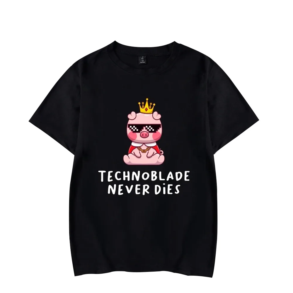 

Technoblade Never Dies Tshirt Unisex Crewneck Short Sleeve Tee Women Men T-shirt Technoblade Merch Rest in Peace Clothes