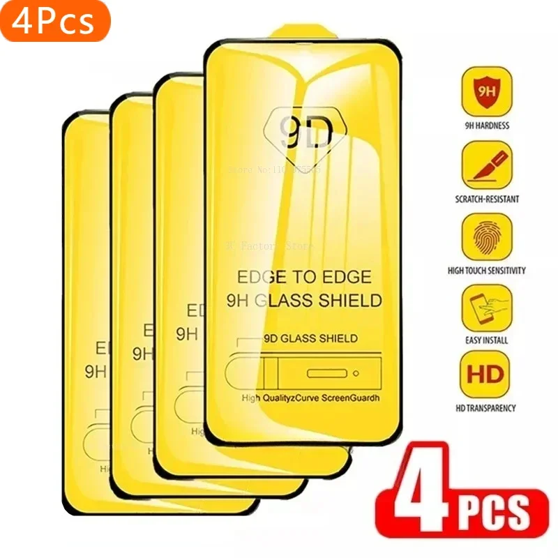 4Pcs 9D Tempered Gl… - image
