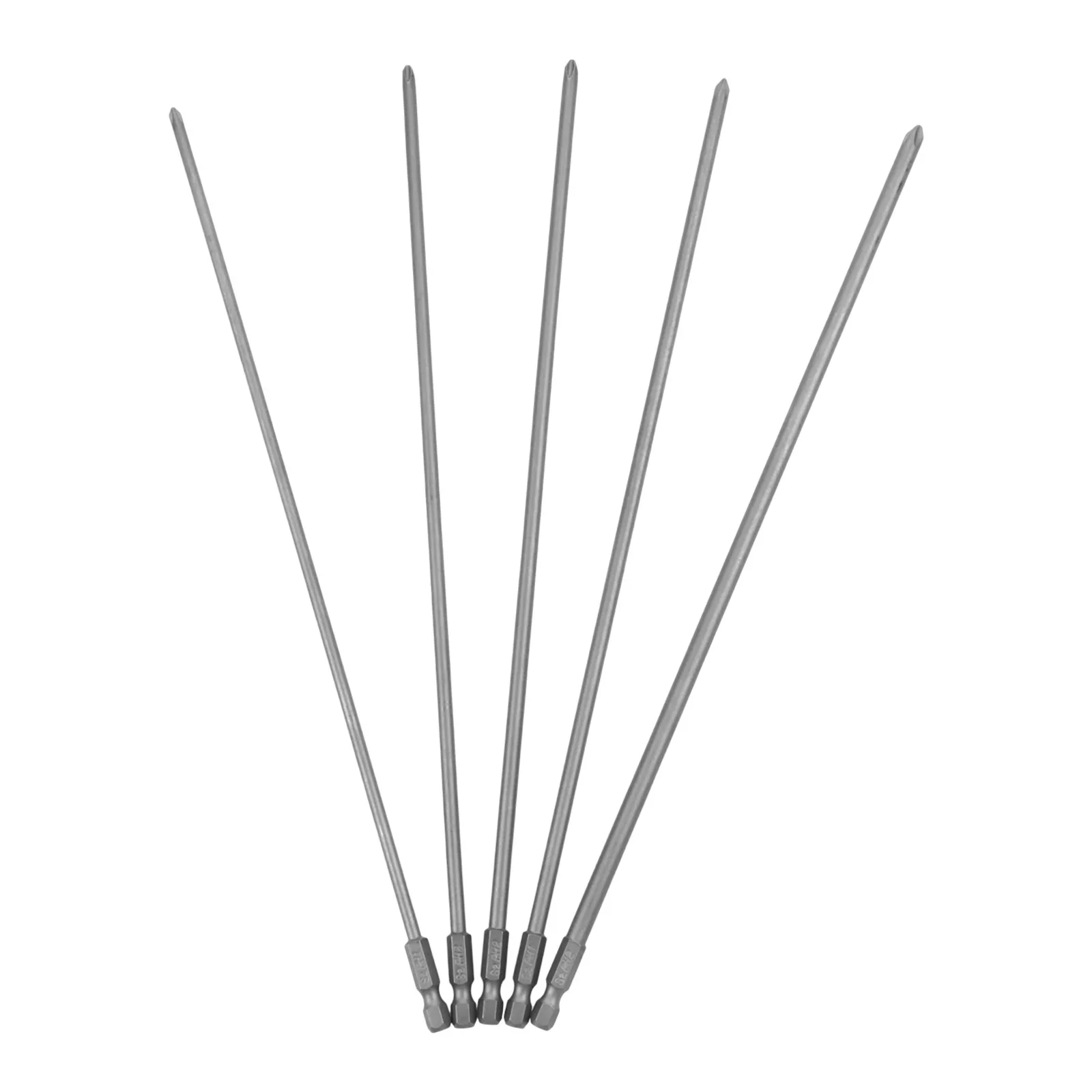 

5Pcs 300mm Magnetic Long Screwdriver Bit PH1 PH2 Cross Screwdriver Bit Hand Tools Screwdriver Bits Accessories
