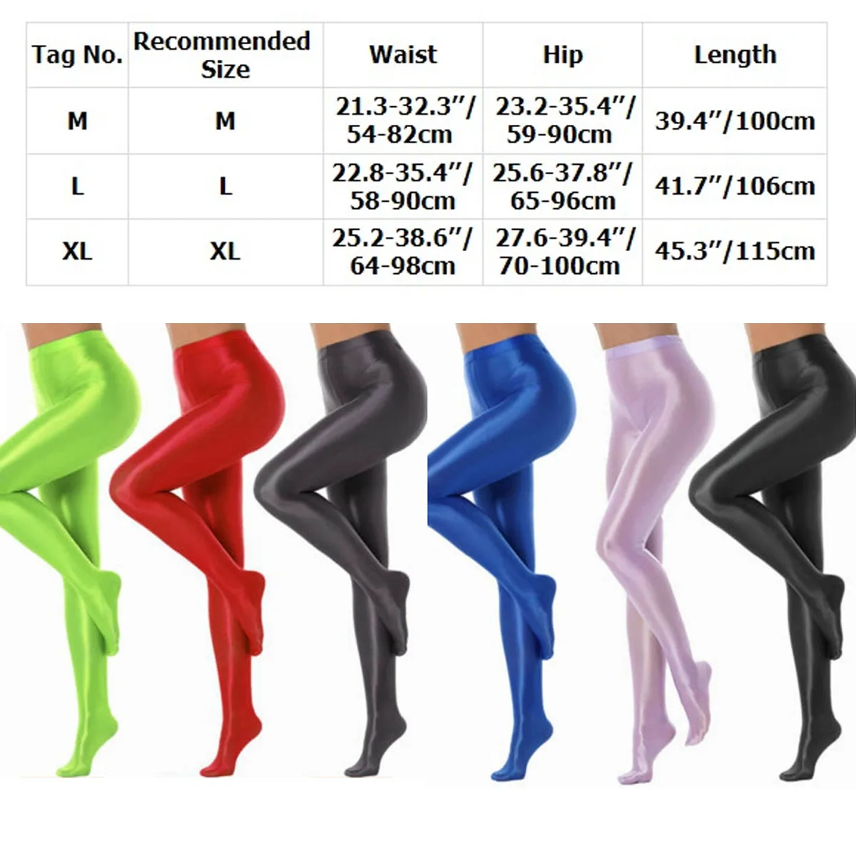 Women\'s Wetlook Leggings Sexy PU Leather Zipper Crotch  Tights Latex Stockings Pantyhose Pants Trousers Rave Party Clubwear